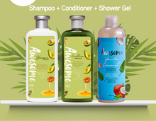 تحميل الصورة في عارض المعرض ، Bundle offer Shampoo + Conditioner &amp; Shower Gel
